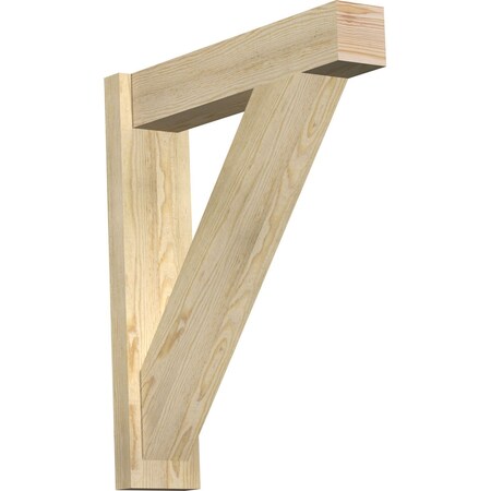 Traditional Block Rough Sawn Outlooker, Douglas Fir, 6W X 26D X 30H